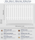 Aluminium Slim Batten Gate 1.5m Wide (65x16, 65mm Face)