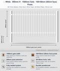 Aluminium Blade Gate 1.5m Wide (50x10, 10mm Face)
