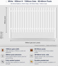 Aluminium Batten Gate 1.5m Wide (38x25, 38mm Face)