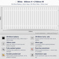 Aluminium Batten Fence Panel 2.2m Wide (38x25, 38mm Face)